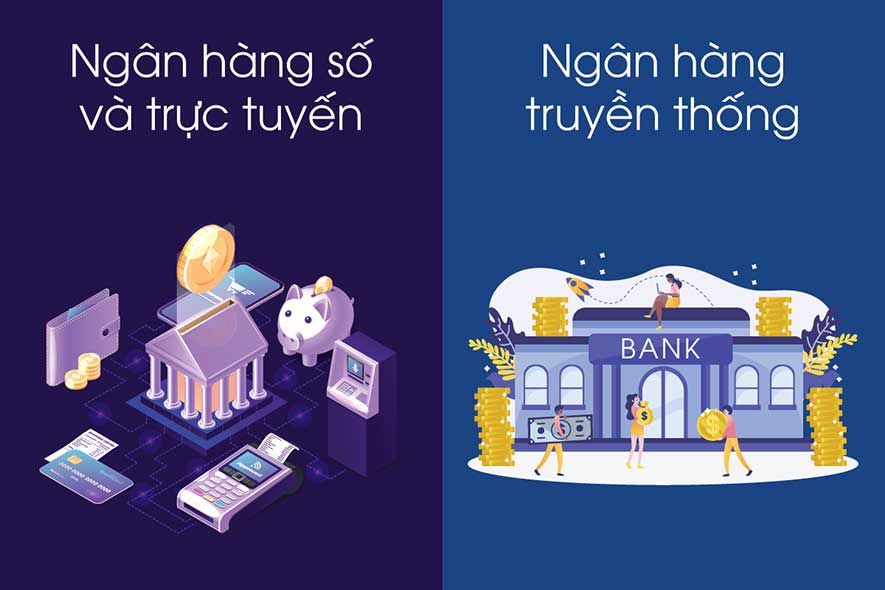 ngân hàng số vs ngân hàng truyền thống